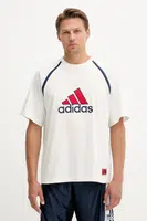 Bavlněné tričko adidas Originals Badge Tee pánské, bílá barva, s aplikací, IM7840
