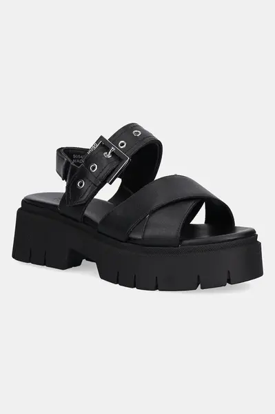 Kožené sandály HUGO Kris