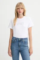 Bavlněné tričko Levi's dámské, bílá barva, A2226