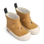 Dětské holínky Liewood Jesse Bear Thermo Rainboot hnědá barva, LW20328