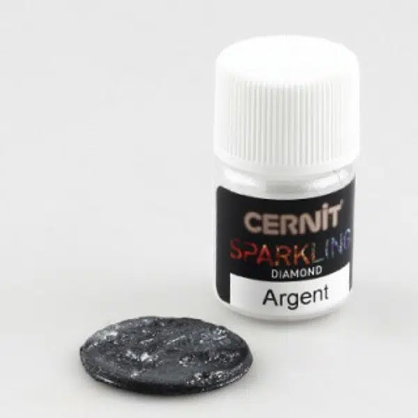 Efektový prášek Cernit 5g – Diamond Silver