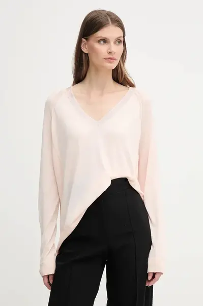 Svetr z hedvábné směsi Marc Aurel