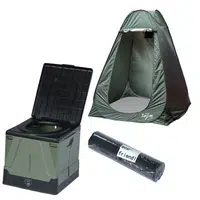 Giants fishing set toaleta folding toilet compact + náhradní sáčky + stan