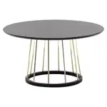 MID.YOU KONFERENČNÍ STOLEK, černá, kompozitní dřevo, 80/80/42 cm