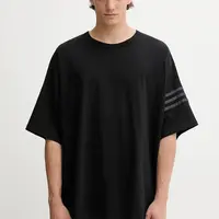 Bavlněné tričko adidas Originals Neu C Tee pánské, černá barva, HZ3700