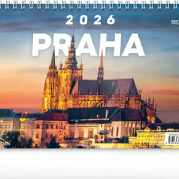 Stolní kalendář Praha - Miluju Prahu 2026