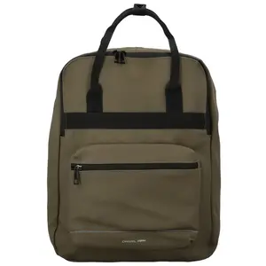 Stylový dámský pogumovaný batoh Heroldina, olivově zelený