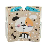 CUBIKA 15429 Veselé zvieratká - 4 skladacie obrázkové kocky