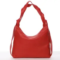 Stylová kožená kabelka přes rameno Vexta, červená