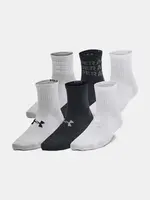 Dětské ponožky Under Armour Yth UA Essential 6pk Qtr-BLK - unisex