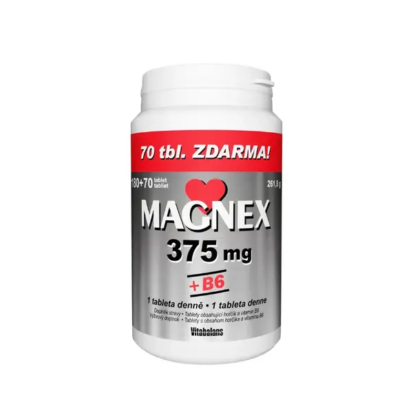 Magnex 375 mg + B6 180 + 70 tablet