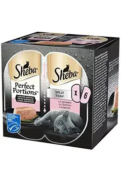 Sheba kapsa Perfect Portions s lososem 3x75g