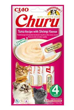 Churu Cat tuna recipe with shrimp flavor 4x14g