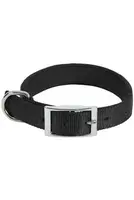 Obojek pes soft nylon černý 25mm/50cm Zolux