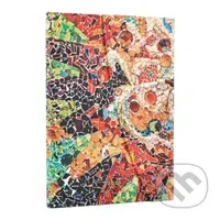 Paperblanks - týždenný diár Gaudi’s Sun 2026 (midi, verso, magnetické zatváranie)