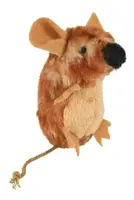 Hračka kočka myš stojící plyšová s catnip 8cm