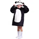 Cozy Noxxiez CH306 Panda - hrejivá televízna mikinová deka s kapucňou pre deti 3-6 rokov