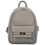 Dámský koženkový batoh s přední kapsou Iris, šedý