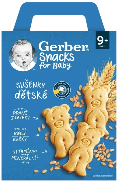 GERBER Občerstvenie detské sušienky 180 g
