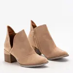 Resti Light brown women's insulated boots on the Karela post - Footwear