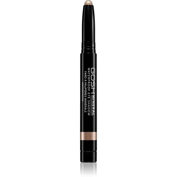 GOSH COPENHAGEN Mineral Waterproof dlhotrvajúce očné tiene v ceruzke vodeodolné odtieň 012 Golden Nude 1.4 g