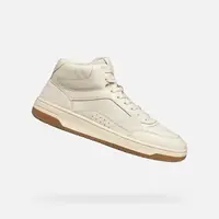 Cream men's sneakers Geox Sedral Court - Men's