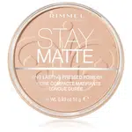 Rimmel Stay Matte púder odtieň 003 Peach Glow 14 g