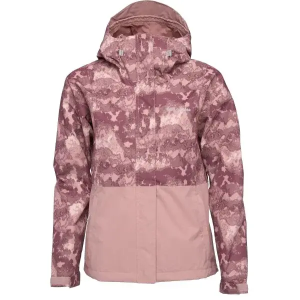 Columbia HIKEBOUND PRINTED JACKET W Dámská outdoorová bunda, růžová, velikost