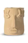 Květináč Byon x Emma Widell, Facy 15 cm S béžová barva