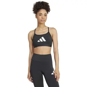 adidas AEROREACT BIG LOGO BRA Dámská sportovní podprsenka, černá, velikost