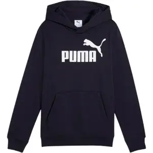 Puma ESSENTIALS NO.1 LOGO HOODIE FL B Chlapecká mikina, tmavě modrá, velikost