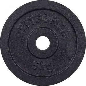 Fitforce PLB 5 KG x 30 MM Nakládací kotouč, černá, velikost 5 KG