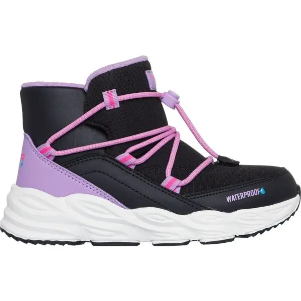 Skechers TURBO TREAD Dětská zimní obuv, černá, velikost