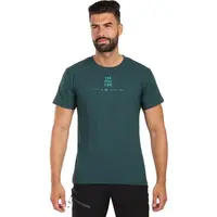 KILPI DISCOVER Pánské bavlněné tričko, tmavě zelená, velikost