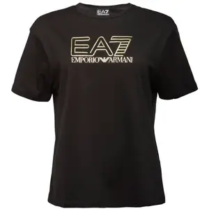 EA7 T-SHIRT Dámské tričko, černá, velikost