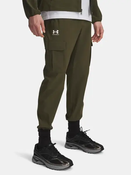 Pánské sportovní kalhoty Under Armour UA Vibe Woven Cargo Pants-GRN - Pánské