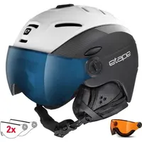 Etape COMP PRO V2 Unisex lyžařská přilba s visorem, černá, velikost (58 - 61)