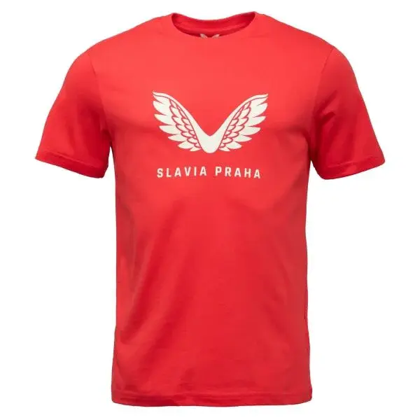 CASTORE SLAVIA PRAGUE PRESENTATION LOGO TEE Pánské triko, červená, velikost
