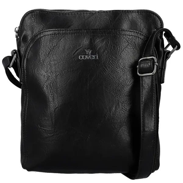 Trendy dámská koženková crossbody kabelka Coveri Poala, černá