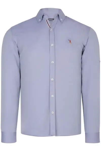 G974 DEWBERRY MEN'S SHIRT-GREY