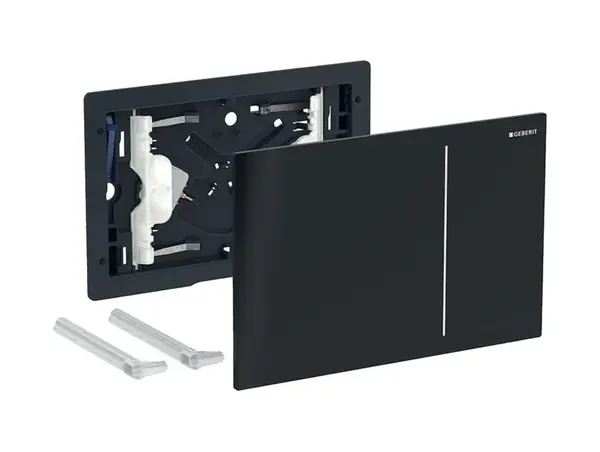 Geberit Sigma70 - Ovládání splachování, černé sklo 242.813.SJ.1