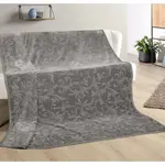 Deka Ornament 180x220 cm, stříbrná