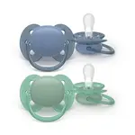 Philips AVENT Dudlík Ultrasoft Premium 6-18m chlapec 2 ks