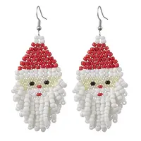 Glass Seed Dangle Earrings