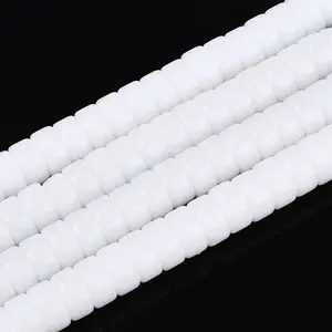 Opaque Solid Color Glass Beads Strands
