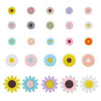 25Pcs 25 Styles Food Grade Eco-Friendly Silicone Focal Beads