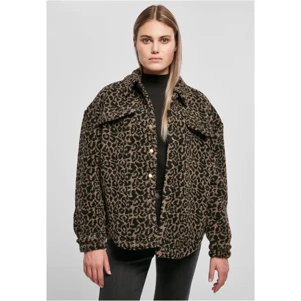 Dámská overshirt AOP Sherpa darktaupeleo