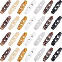 70Pcs 7 Colors Acrylic Button