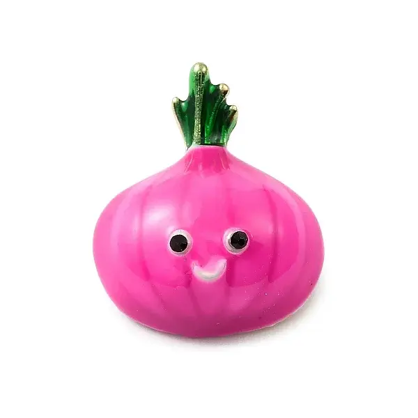 Golden Alloy Enamel Brooch