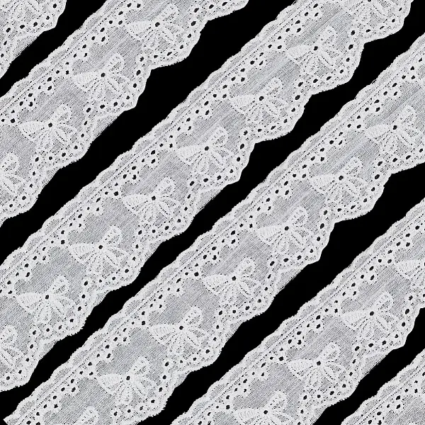 Cotton Embroidery Bowknot Ribbon